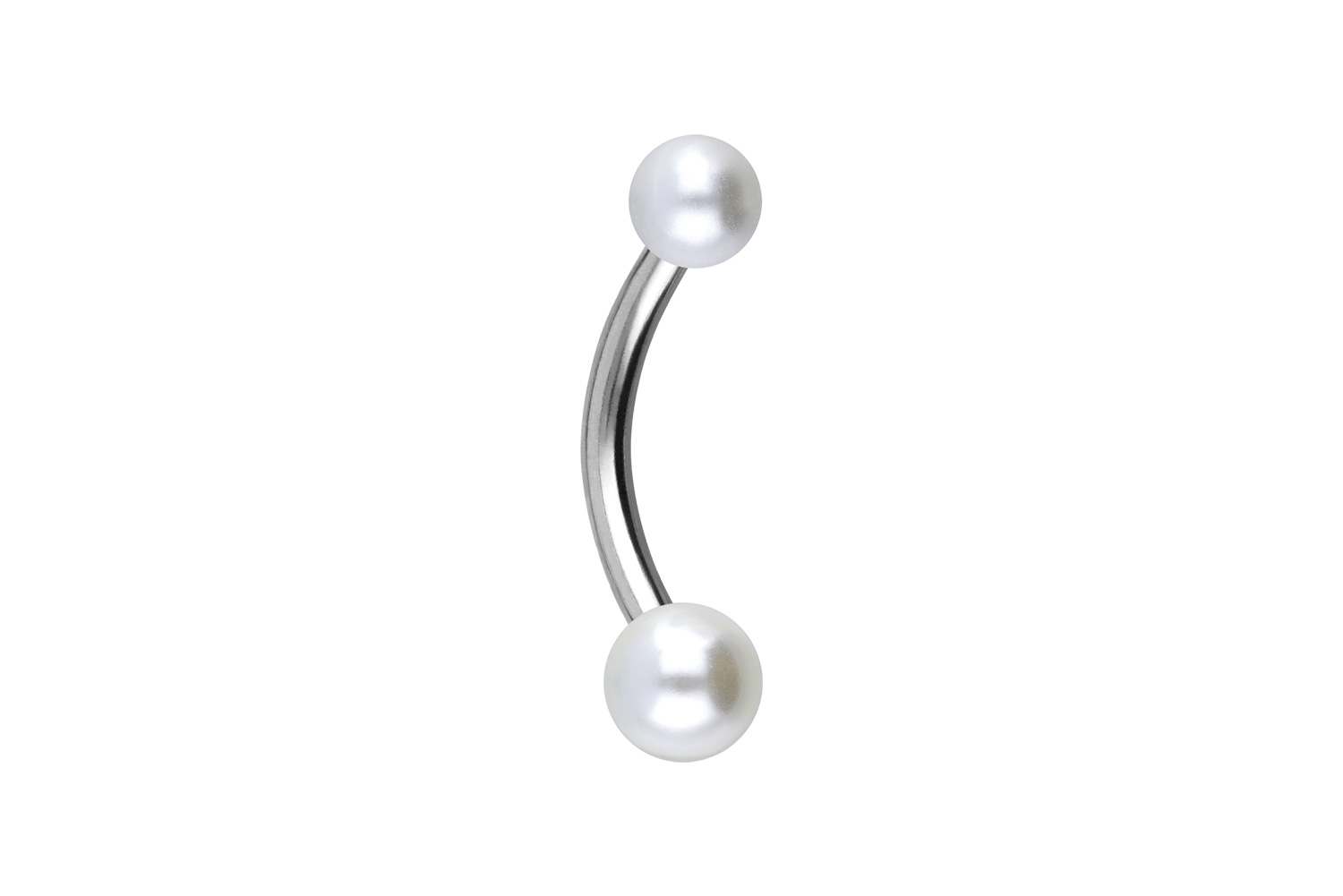 Chirurgenstahl Mini Bananabell Piercing SYNTHETISCHE PERLEN